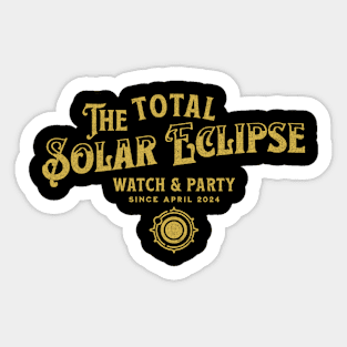 Total Solar Eclipse Party Sticker